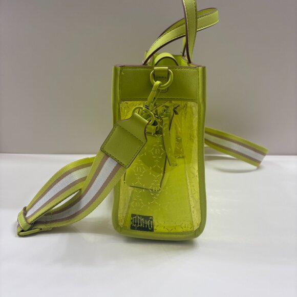 Nanette Lepore - Arianna Clear/ Yellow Logo Satchel - Vegan - Bag in a Bag - NWT - Picture 7 of 12